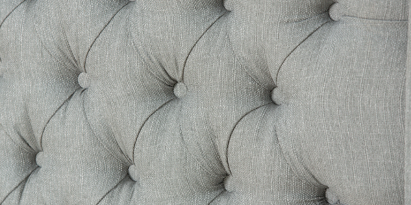 Grey Deep Button Chesterfield Headboard