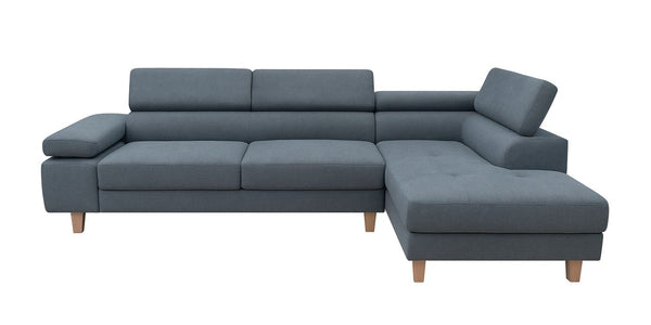 Modern corner sofa in contemporary living room interior